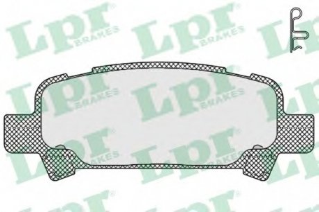 Гальмівні колодки до дисків LPR 05P838 (фото 1)