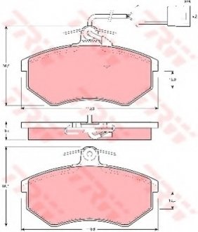 Тормозные колодки TRW TRW GDB404