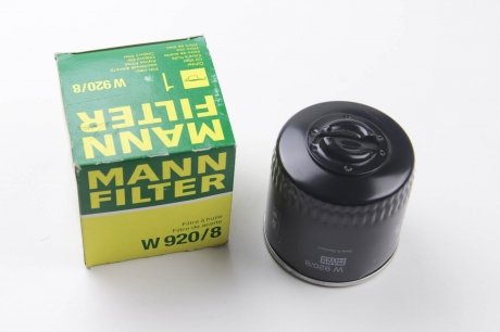 Фільтр оливний -FILTER MANN (Манн) W 920/8 (фото 1)