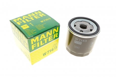 Фільтр масляний -FILTER MANN (Манн) W 714/3 (фото 1)