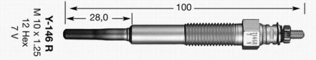 Свеча накала NGK 7492