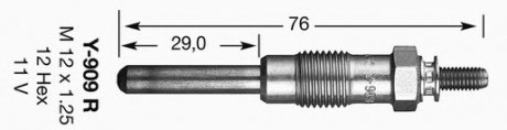 Свеча накала NGK 4602