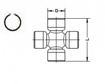 Хрестовина GKN GKN/LOEBRO U138