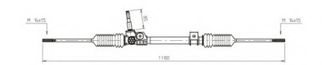 Рейка усилителя рулевого механизма (Возможно восстановленное изделие) GENERAL RICAMBI RE4048 (фото 1)