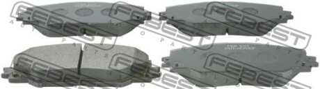 КОЛОДКИ ТОРМОЗНЫЕ ПЕРЕДНИЕ TOYOTA RAV4 ACA3#/ALA3#/GSA33/ZSA3# 2005-2013 FEBEST 0101-ACA30F