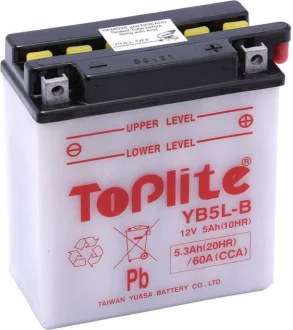 Мото Аккумулятор 5Ah TOPLITE 12N5-3B