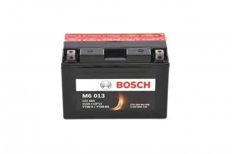 Мото акумулятор 12V 8 Ач 115А BOSCH 0 092 M60 130 (фото 1)