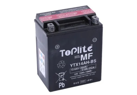 Мото Аккумулятор 12Ah TOPLITE YTX14AH-BS