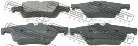 КОЛОДКИ ТОРМОЗНЫЕ ЗАДНИЕ КОМПЛЕКТ FORD FOCUS II CB4 2008-2011 FEBEST 2101-CBSR