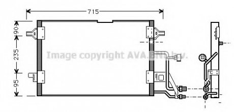 Радиатор кондиционера AVA AI 5116