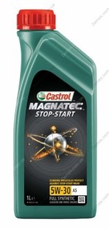 Моторное масло MAGNATEC STOP-START 5W-30 A5 1л CASTROL 5W30 M SS A5 1L (фото 1)