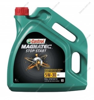Моторное масло MAGNATEC STOP-START 5W-30 A5 4л CASTROL 5W30 M SS A5 4L (фото 1)