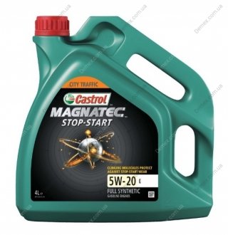 Моторное масло MAGNATEC STOP-START 5W-20 E 4л CASTROL 5W20 M SS 4L (фото 1)