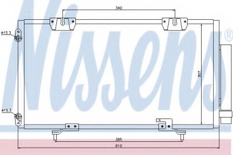 Радиатор кондиционера NISSENS 94540