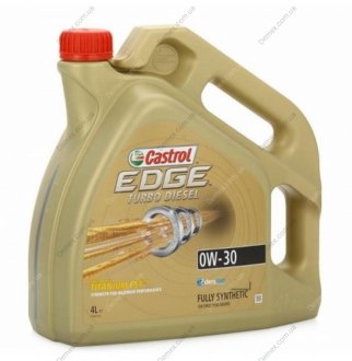 Моторное масло EDGE TURBDIESEL 0W-30 4л CASTROL 0W30 E TD 4L (фото 1)