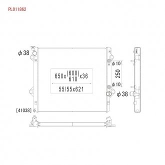 Радиатор охлождения LEXUS GX 470 AT KOYORAD PL011862 (фото 1)