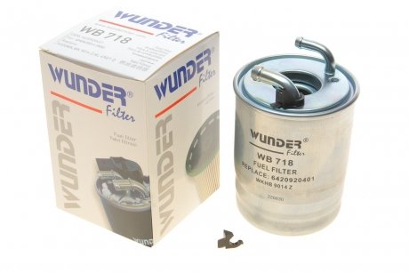 Фільтр паливний MB Sprinter 2.2CDI OM651 09- FILTER WB 718 WUNDER WB-718 (фото 1)
