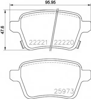 Тормозные колодки TEXTAR 2222001