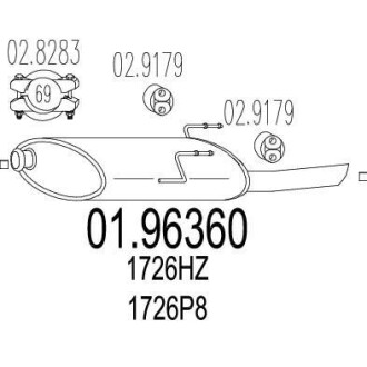 Глушитель MTS 01.96360