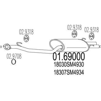 Глушник MTS 01.69000