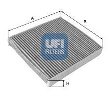 Фільтр, повітря у внутрішній простір UFI 54.176.00