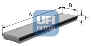 Фільтр, повітря у внутрішній простір UFI 53.016.00 (фото 1)