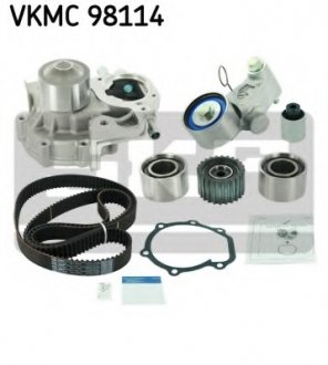 Комплект ремня ГРМ + водяной насос SKF VKMC 98114