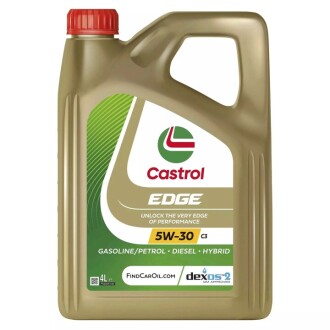 Моторное масло EDGE C3 5W-30 синтетическое 4 л CASTROL 5W30 E C3 4L