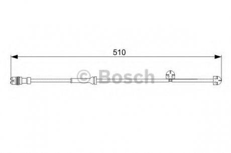 Датчик износа тормозных колодок BOSCH 1987473029 (фото 1)