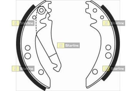 Тормозные колодки STARLINE BC 08410