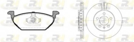 Гальмівний комплект (Диски RH 6545.10 + Колодки RH 2633.00) 8633.02 ROADHOUSE 863302