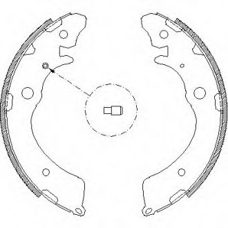 Гальмівні колодки барабанні ROADHOUSE 4383.00