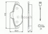 Гальмівні колодки дискові FIAT/FORD/LANCIA 500/Panda/Punto/Ka \'\'F \'\'07>> BOSCH 0 986 494 115 (фото 8)