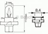 Автолампа 1,12 W, 12 V прозора BOSCH 1987302243 (фото 2)