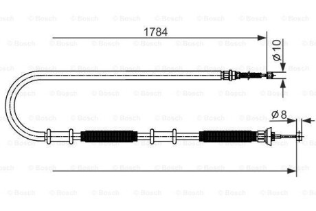 Тормозные тросы BOSCH 1987482587