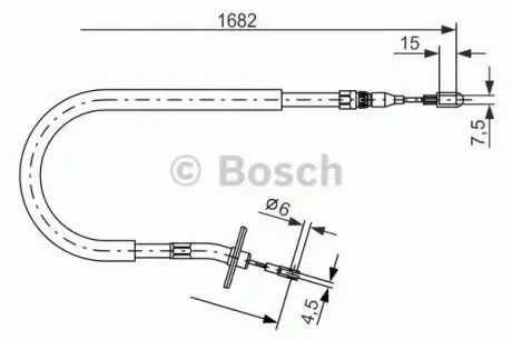 Гальмівний трос BOSCH 1987477703