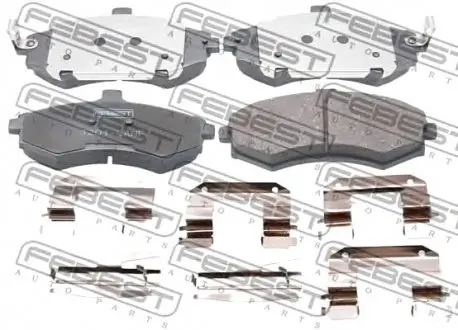 Колодки гальмівні дискові, к-кт. FEBEST 1201-LANF