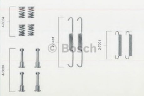 Гальмівні аксесуари (Монтажний комп-кт колодки) BOSCH 1987475149