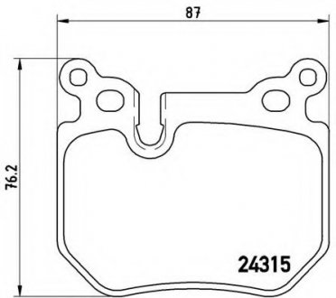 Тормозные колодки BREMBO P06 059