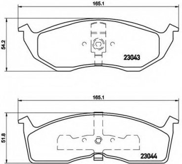 Гальмівні колодки BREMBO P11 008