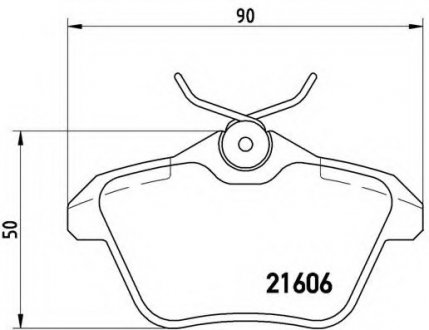 Тормозные колодки BREMBO P23 067