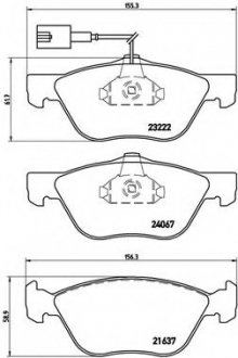 Тормозные колодки BREMBO P23 112