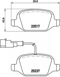 Тормозные колодки BREMBO P23 131 (фото 1)