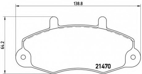 Гальмівні колодки дискові BREMBO P24 032