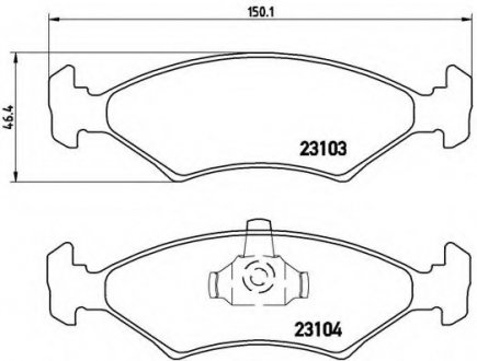 Гальмівні колодки BREMBO P24 043