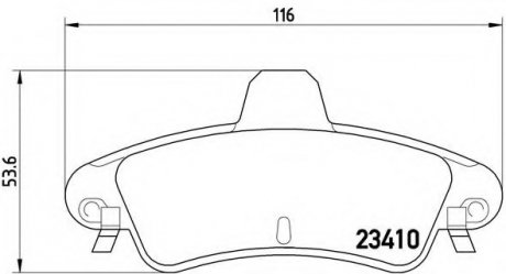 Тормозные колодки BREMBO P24 070