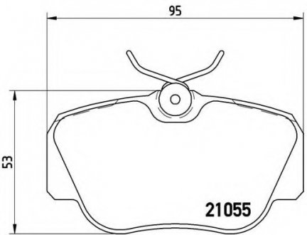 Тормозные колодки BREMBO P50 011