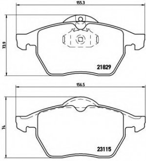 Тормозные колодки BREMBO P59 022