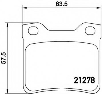 Тормозные колодки BREMBO P61 058