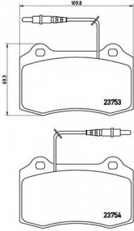 Тормозные колодки BREMBO P61 064